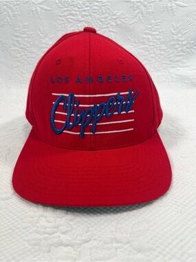NBA Red Los Angeles Clippers Script Snapback Hat